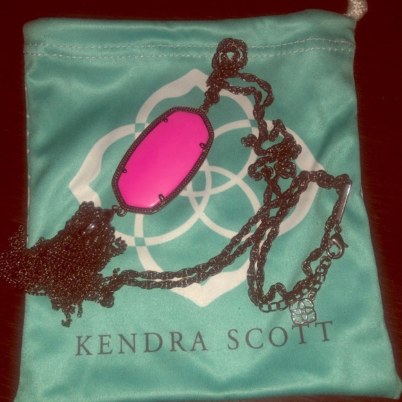 Kendra Scott Jewelry - Kendra Scott Pink w/ Black Gun Metal Necklace